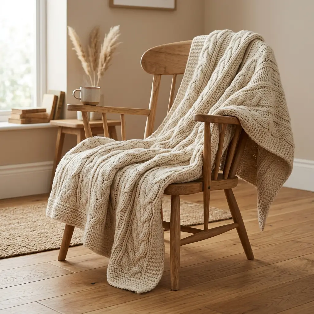 Cozy throw blanket
