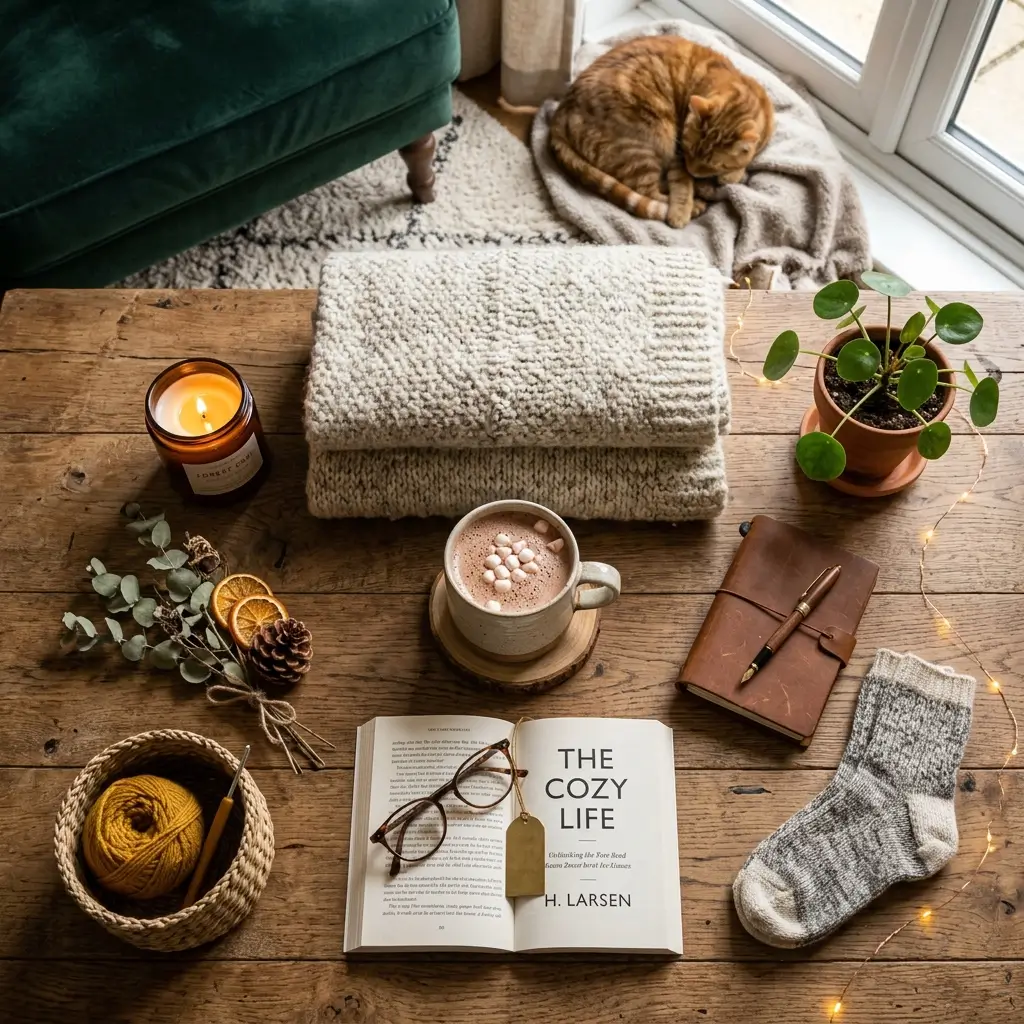 Cozy home decor detail